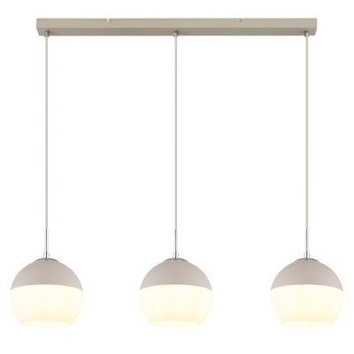 Hollier 3 - Light White Geometric Pendant