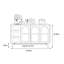 Armoire de rangement multifonctionnelle, moderne et simple
