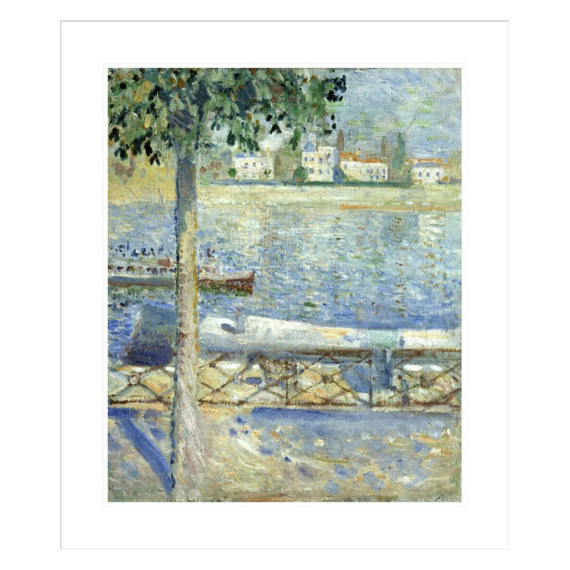 «La seine à Saint-Cloud» par Edvard Munch, impression giclée encadrée, H 27,37 po x l 23,5 po