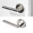 Dune Single Dummy Door Lever Modern Concealed Design Non-Turning for (Closet, Pantry or Hallway) – Sleek Minimalist Style in Brushed Nickel-101982352-101982354