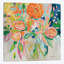 « summer orange floral », impression sur toile-31859167