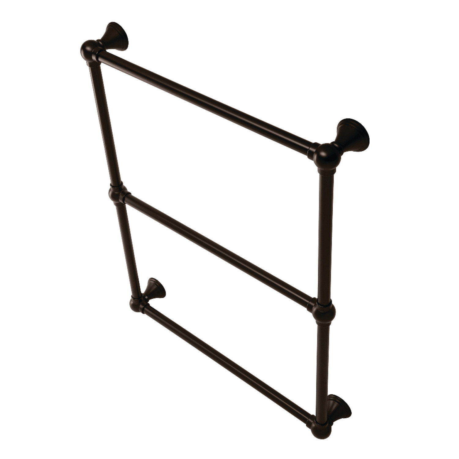 Maximilien 24" Wall Mounted 3-Bar Towel Rack, Oil Rubbed Bronze