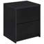 Table de chevet noire à 2 tiroirs avec lumières DEL et USB-325757793
