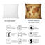 Rectangle, ancienne carte du monde VI - Coussin décoratif imprimé rétro