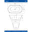 Baignoire autoportante 54 "avec drain interne Streamline-108964624