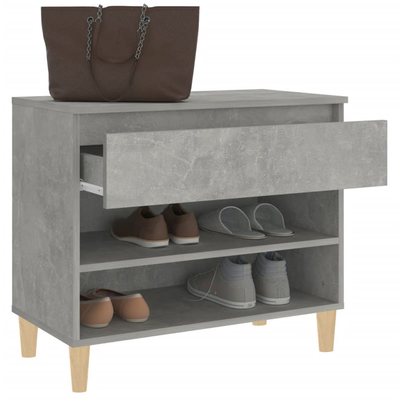 6 Pair Shoe Rack, Grey