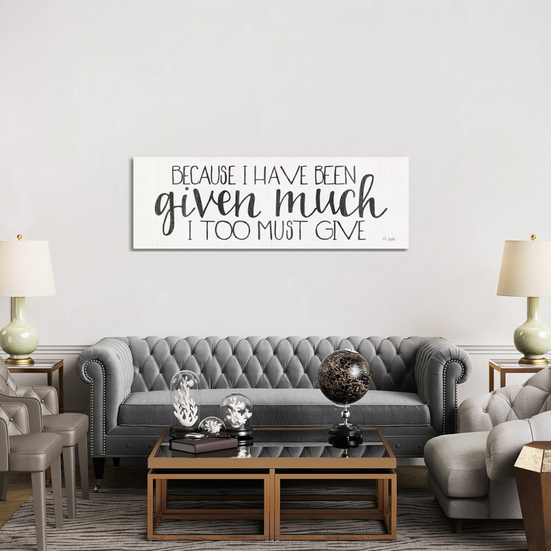 I Too Must Give by Jaxn Blvd. - Wrapped Canvas Panoramic Gallery-Wrapped Canvas Giclée, 50.8cm H x 152.4cm W