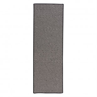 Duane Houndstooth Hand Braided Gray Area Rug