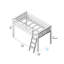Lit mezzanine simple Jaquelinee Kids-142037312