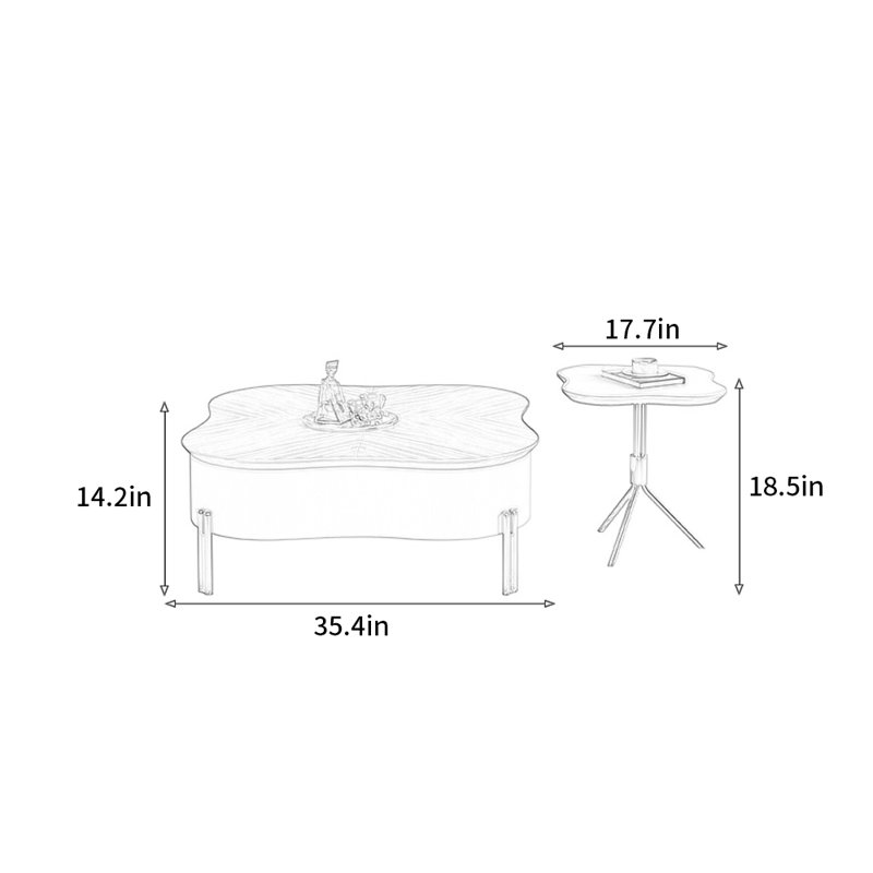 Table basse Modern Light Luxury