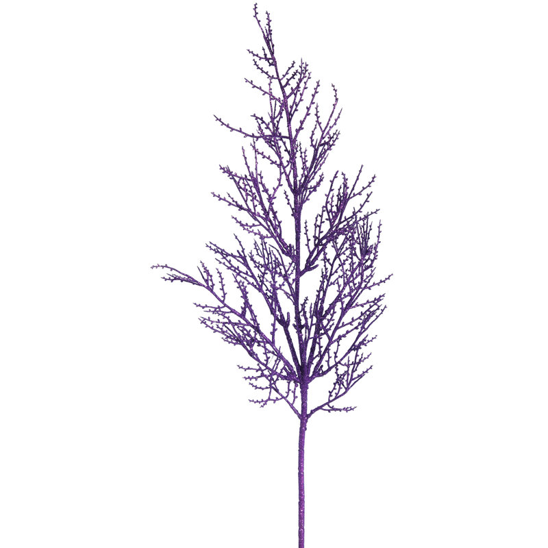 Vaporisateur de Noël artificiel 28 "Onoclea Glitter Wild Huck, Mauve