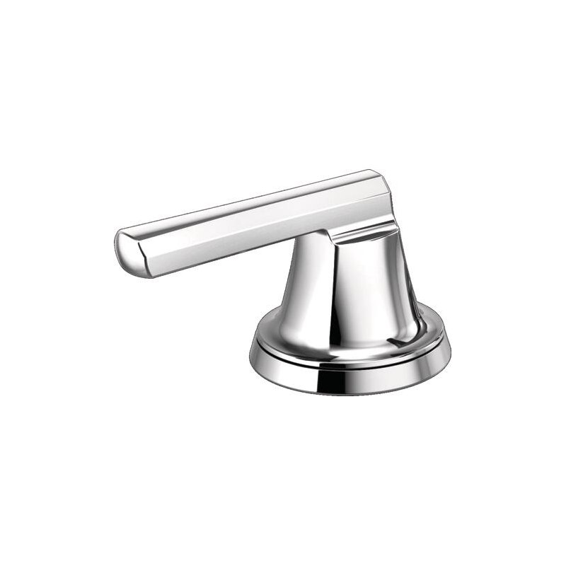 Levoir® Two-Handle Wall Mount Lavatory Faucet, Luxe Steel, Low Cross Handle, 1.5
