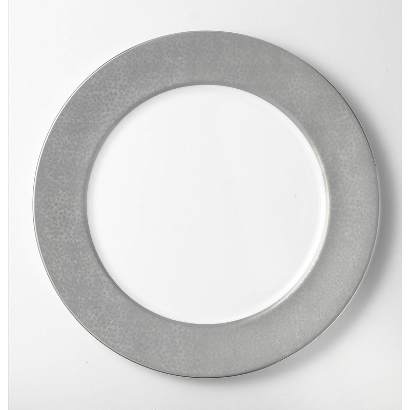 Service Plates Bone China Platter, Platinum