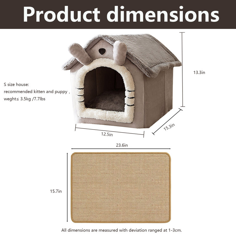 Lit pour animaux Divyam, Petit (L 12,5 po x l 15,3 po)