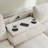 Sectional Sofa With Bluetooth Speaker, Comfy Cloud Couch Set With Drop Down Table And Cup Holders-190968858