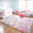 Radyn Abstract Shag Rainbow Area Rug-1416500027
