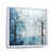 White Floater Framed