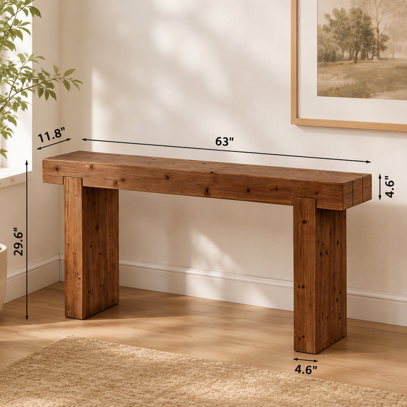 Console en bois, table basse