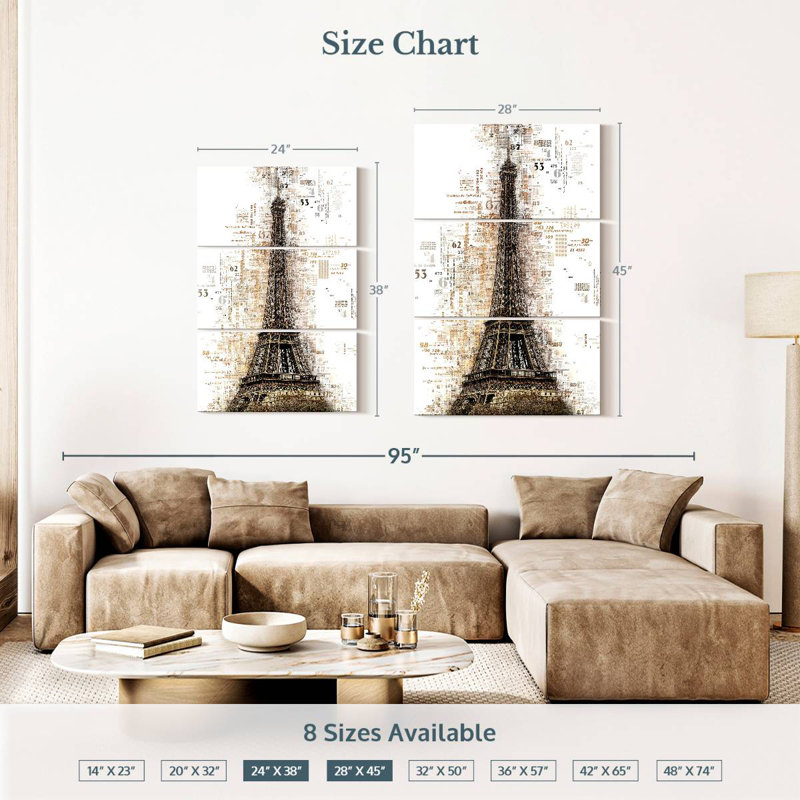 Lilie Paris Eiffel, 38" H x 24" W