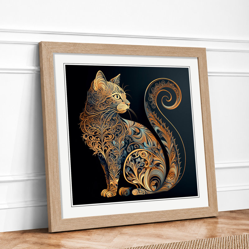 Single Picture Frame Print on Wood, Oak