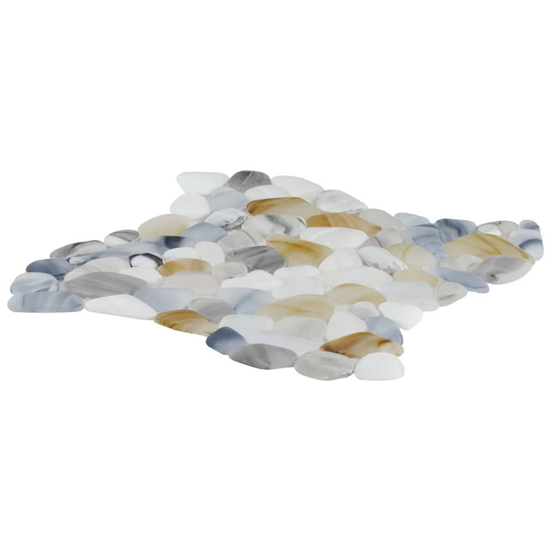 Riverglass 12x12 Frosted Glass Mosaic Tile