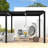 8610J Louver Pergola 10X19ft Aluminum Frame & Louvers-123203355