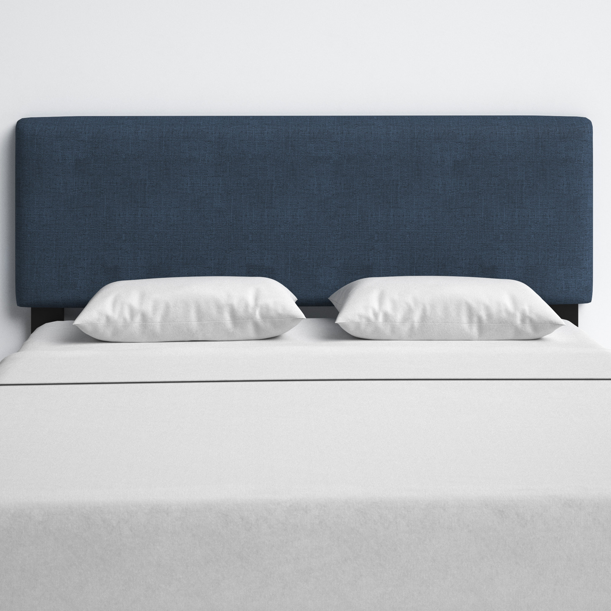Eisley Upholstered Headboard, Queen, Zuma Navy Textured Linen