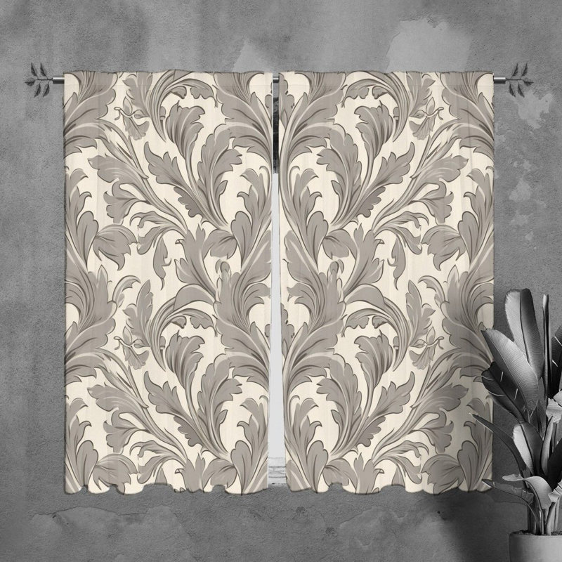 Paire de rideaux obscurcissant en polyester Mikaal, L 20 po x L 61 po