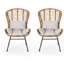 Chaise de patio avec coussins Frazer-70789121-70789120