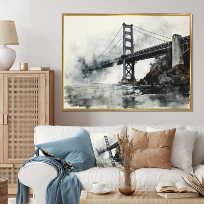 «Gray Bridge Urban Suspension IV», reproduction sur toile