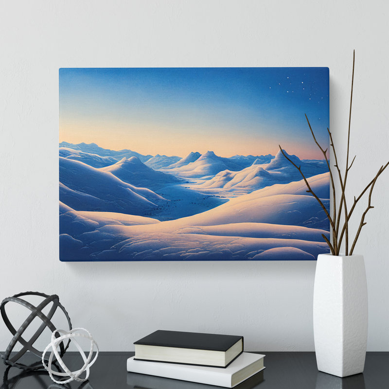 Winter Sunrise Mountains Vol.1 - Wrapped Canvas Print, 50cm H x 76cm W x 3cm D
