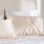 Ensemble de 2 taies d'oreiller en satin, 300 fils, sable gris, GentleSoft ™-359644280-359644241