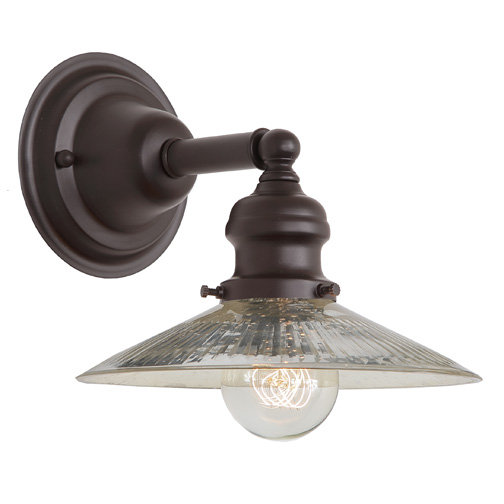Shumway Armed Sconce, Gray, Oil Rubbed Bronze