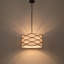 Luminaire suspendu tambour moderne à 4 lumières avec enveloppe ondulée en métal-785203630