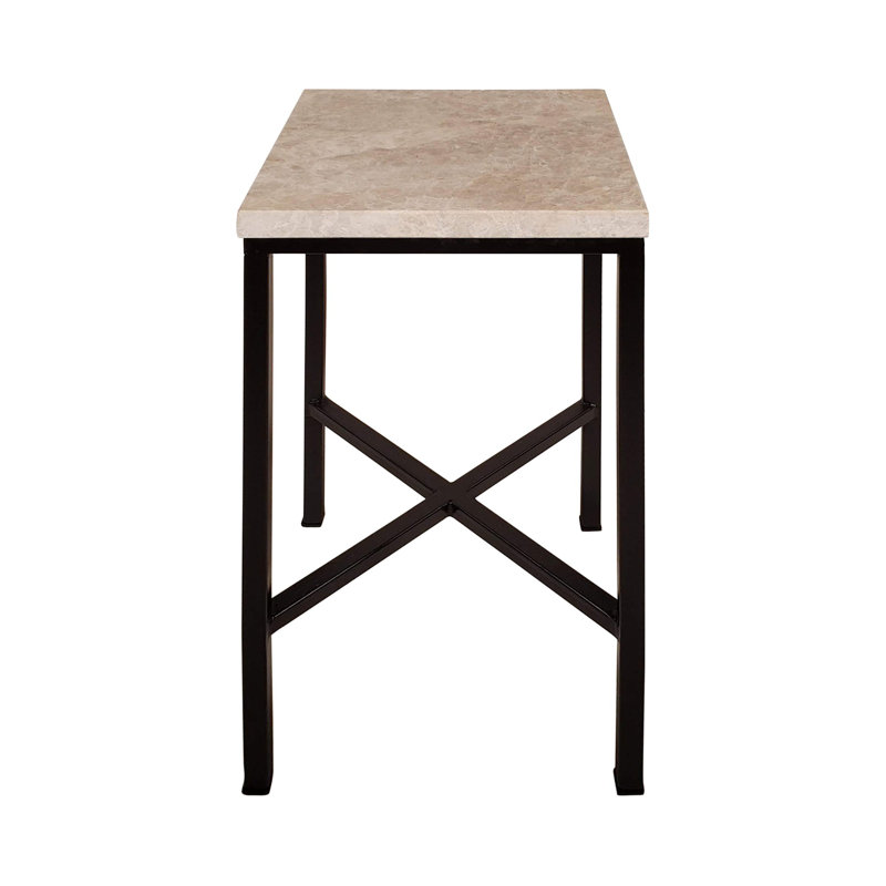Vermont End Table, Carrera Marble