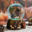 Boule à neige musicale de Noël avec crèche de Noël, lumières DEL et musique