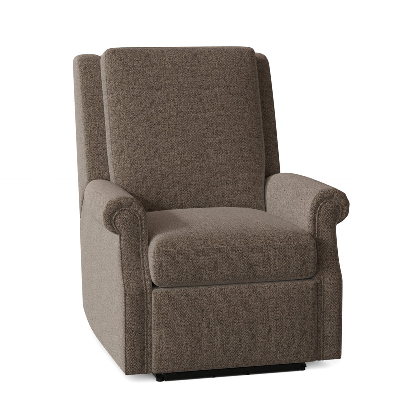 Roll Arm 32.5" Wide Standard Recliner, 3155 Linen, Swivel Glider, Manual