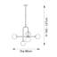 Cadel Impressive 6-Light Antique Brass Chandelier