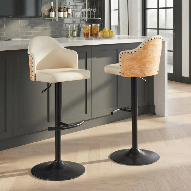 Tabouret de bar Murrieta, Noir
