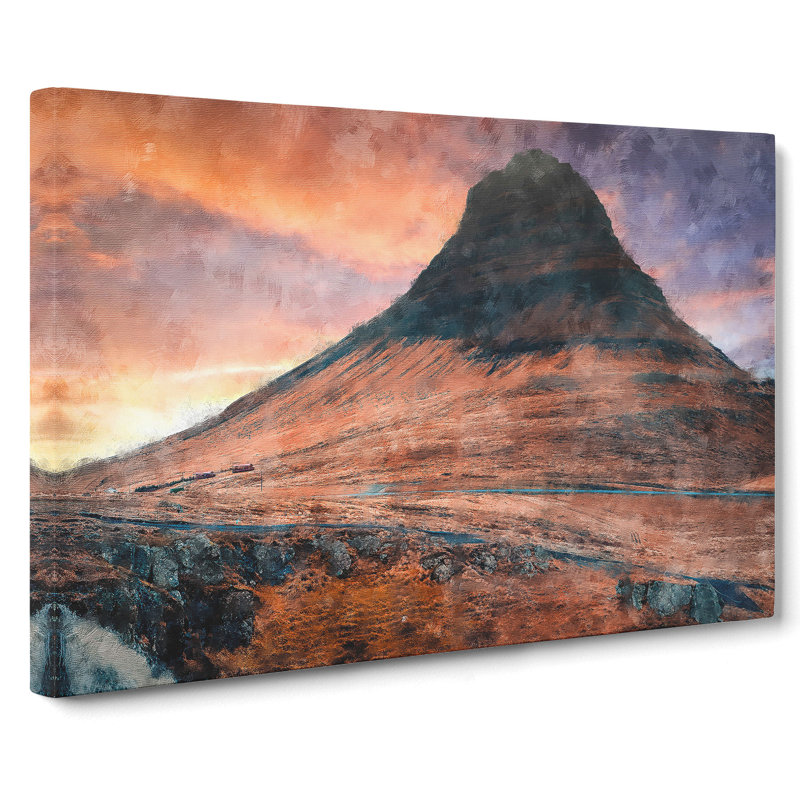 Kirkjufell Mountain In Iceland - Wrapped Canvas, 40cm H x 60cm W x 3cm D