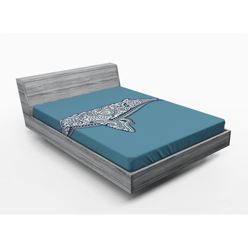 Microfiber Paisley Fitted Sheet, Full Fitted Sheet