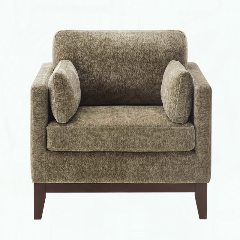 Chaise avec accoudoirs Chalco, Vert