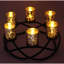 Centre de table avec porte-bougie ronde-1014943462