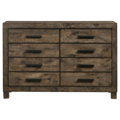 Bren Rustic Golden Brown 8-Drawer Dresser