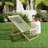 Set of 2 Bamboo Weaving Chairs with Handwoven Polyester Rope Seat, 3-Position Adjustable Back for Patio and Living Room