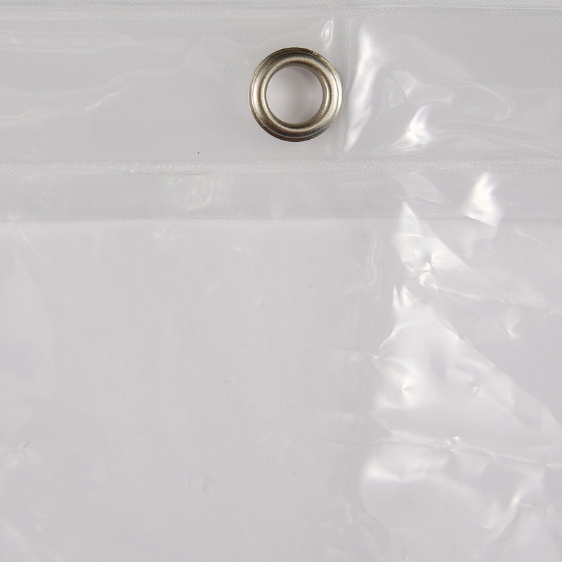 Beti Vinyl Shower Curtain, Clear