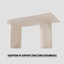 Ensemble de table de salle à manger en bois aggloméré de 63 po de style Crème de 63 po et ensemble de chaises en polyuréthane.-202424687