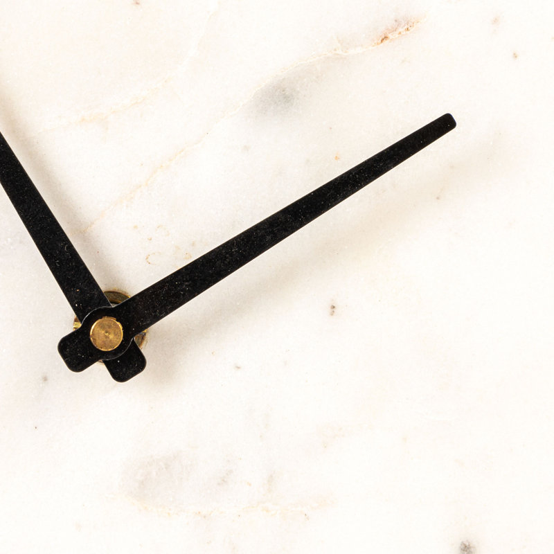 Horloge de cheminée Maurelle, Blanc