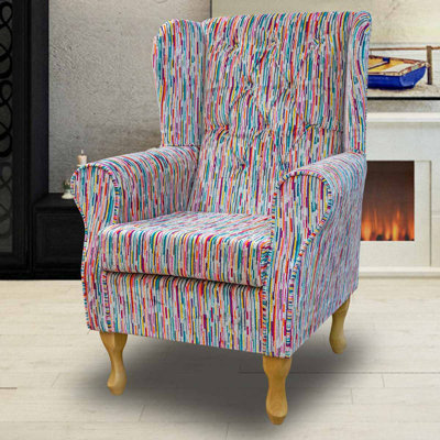 Upholstered Wingback Chair