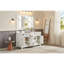 Meuble-lavabo en bois massif 60 po avec comptoir en pierre artificielle 60 po-106886519-106886517